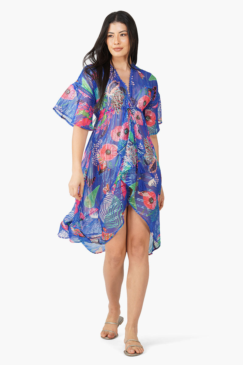 Set of 6 Azora Sea Printed Cover Up  (S,M,L)