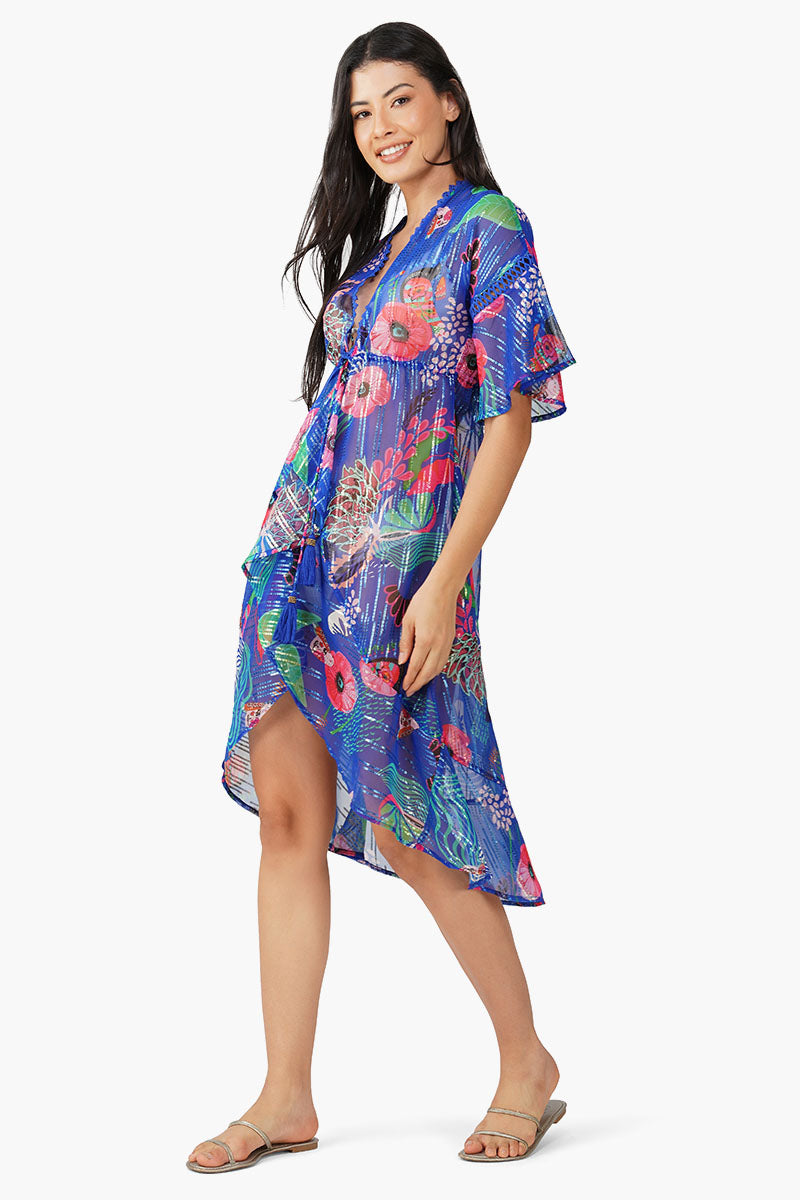 Set of 6 Azora Sea Printed Cover Up  (S,M,L)