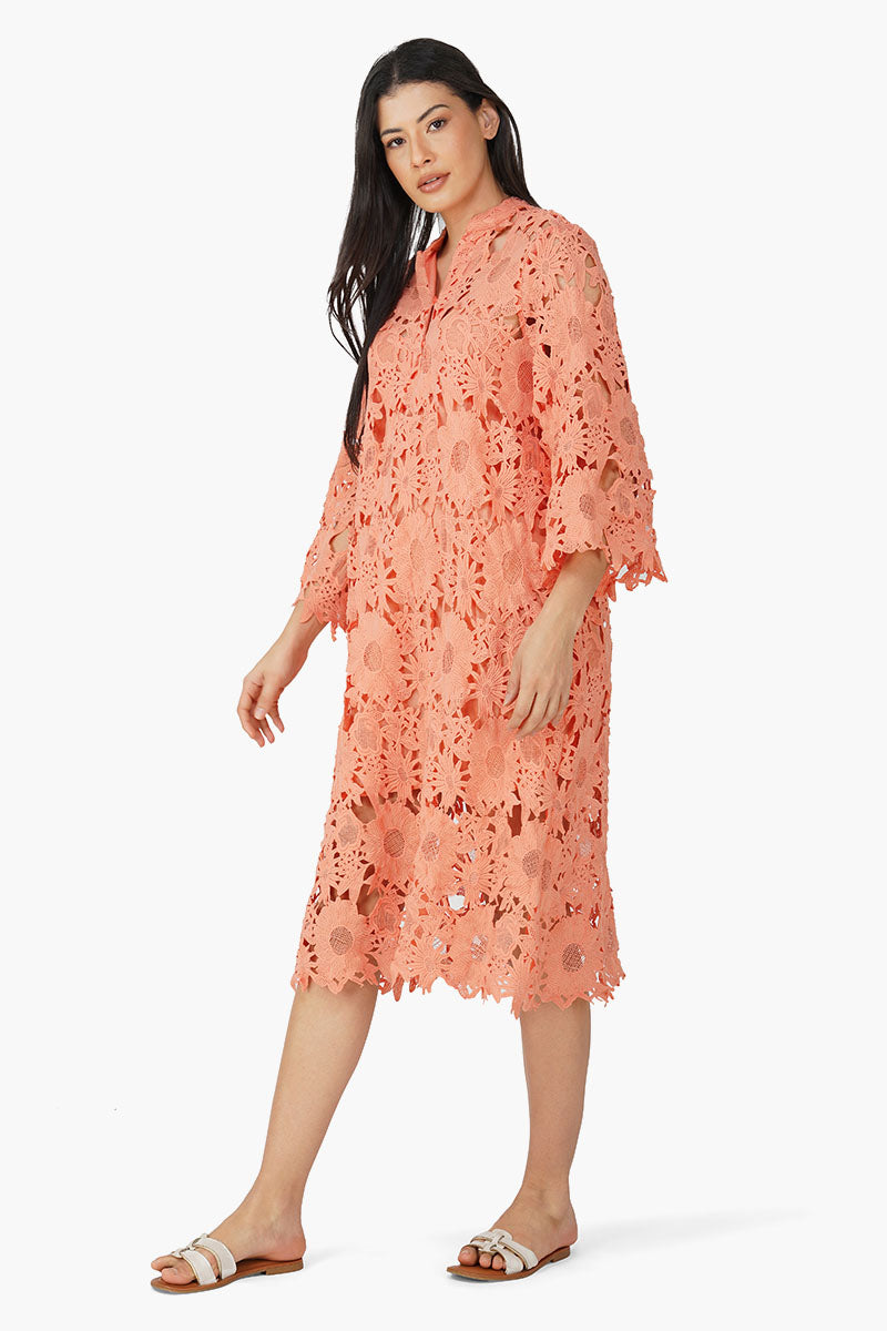 Set of 6 Peach Florent relaxed Fit Dress (S,M,L)