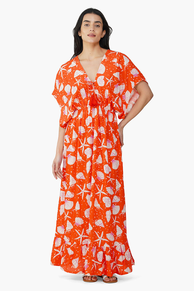 Set of 6 Coralina Printed Maxi Dress (S,M,L)