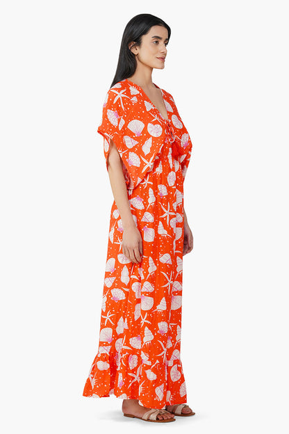 Set of 6 Coralina Printed Maxi Dress (S,M,L)