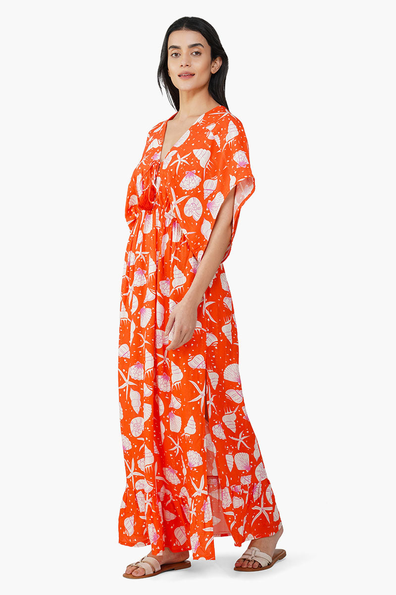 Set of 6 Coralina Printed Maxi Dress (S,M,L)