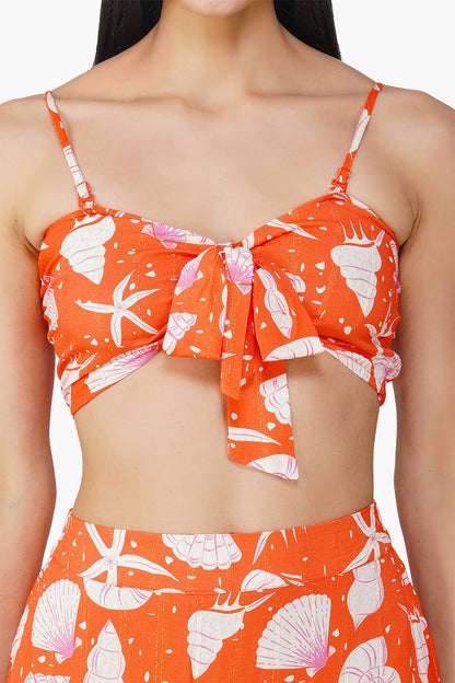 Set of 6 Coralina Printed Crop Top (S,M,L)