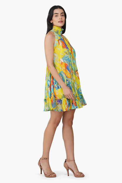 Set of 6 Farm Peru Tropic Lurex Printed Short Dress (S,M,L)