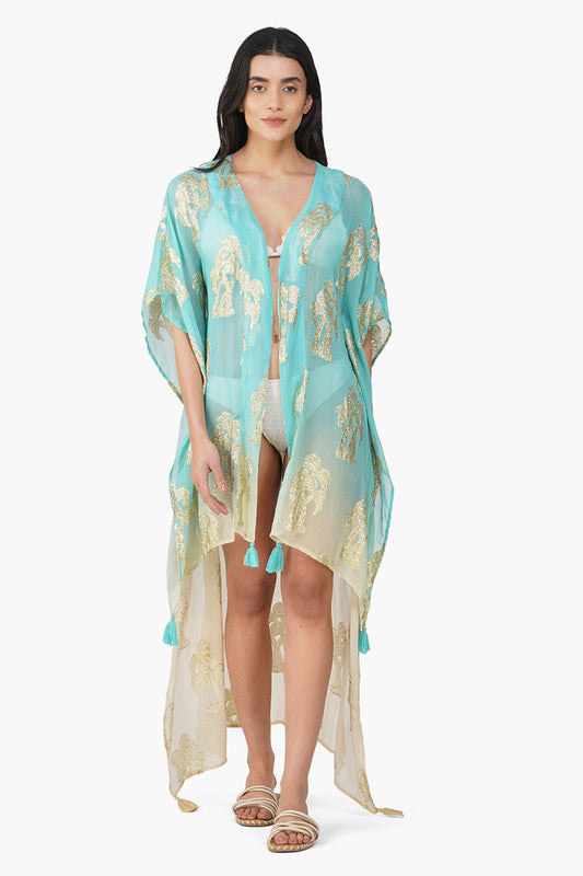 Set of 6 Aquatan Ombray Lurex Short Cover Up (S,M,L)