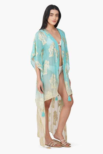 Set of 6 Aquatan Ombray Lurex Short Cover Up (S,M,L)