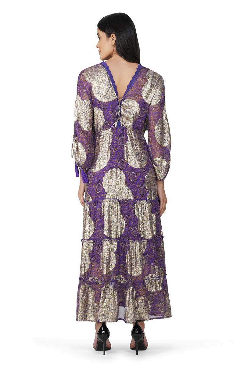 Set of 6 Victoria Iris Printed Dress (S,M,L)