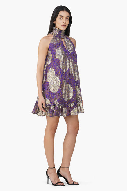 Set of 6 Victoria Iris Printed Short Dress (S,M,L)