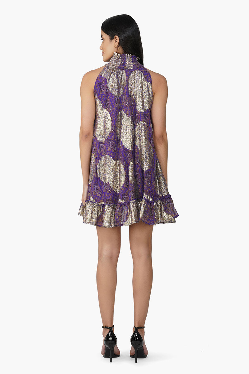 Set of 6 Victoria Iris Printed Short Dress (S,M,L)