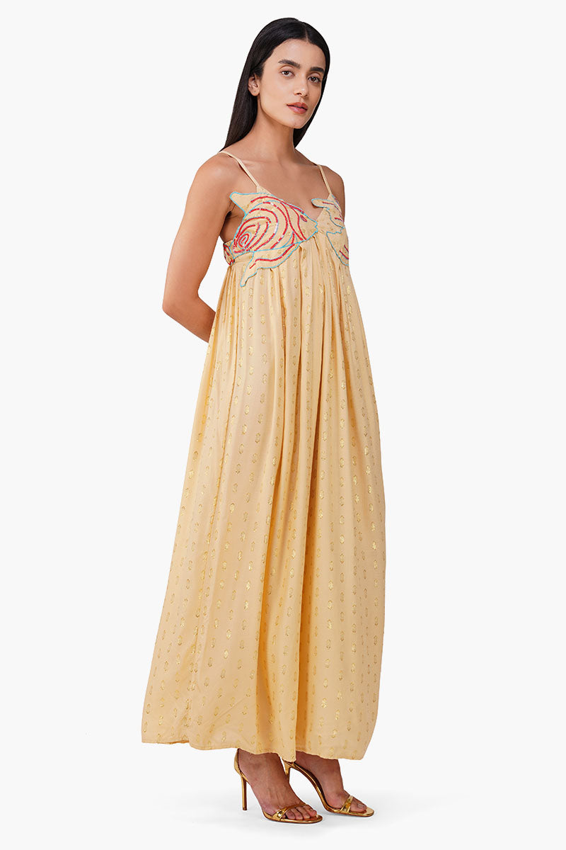Set of 6 Embellished Desert Ariel Flared Maxi Dress  (S,M,L)