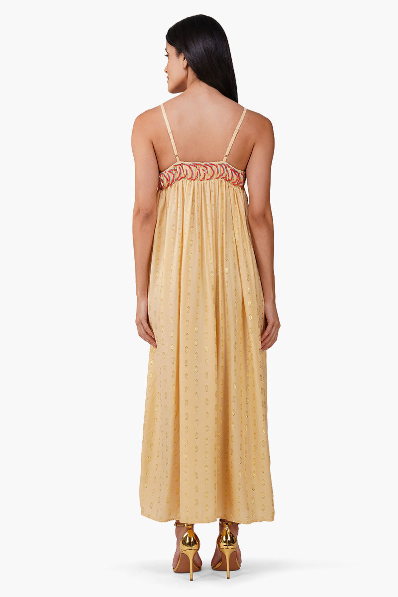 Set of 6 Embellished Desert Ariel Flared Maxi Dress  (S,M,L)