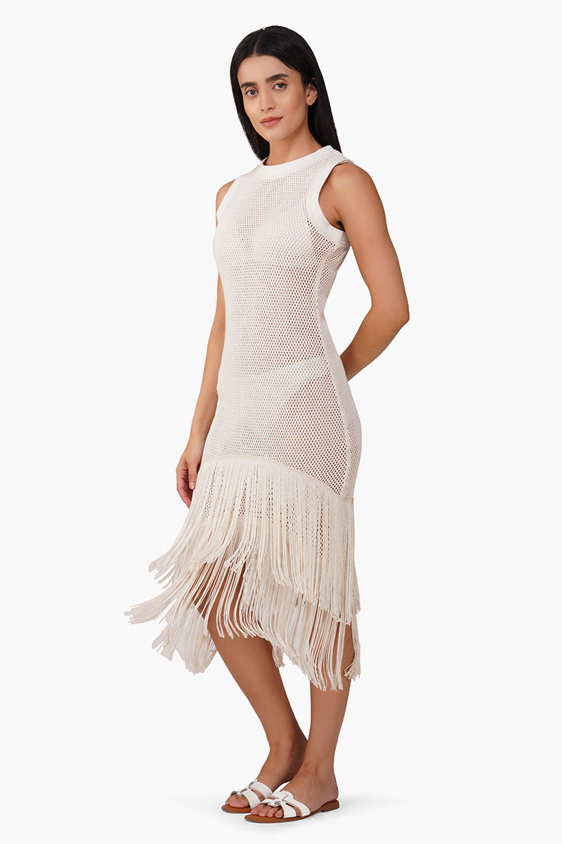 Set of 6 Fringed Midi Cover Up Dress (S, M & L)