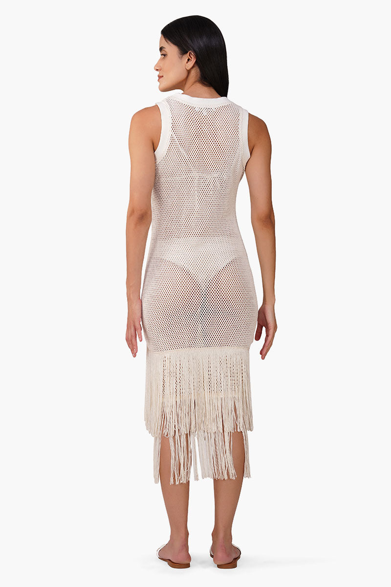 Set of 6 Fringed Midi Cover Up Dress (S, M & L)