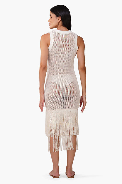Set of 6 Fringed Midi Cover Up Dress (S, M & L)