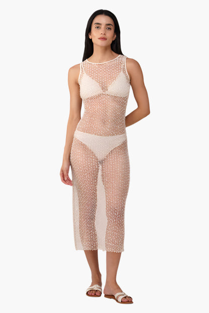 Set of 6 Pearl Sheer Mesh Dress (S, M & L)