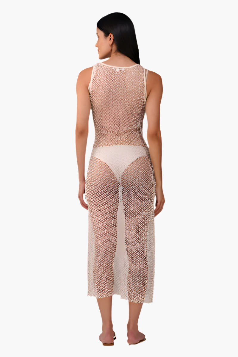 Set of 6 Pearl Sheer Mesh Dress (S, M & L)