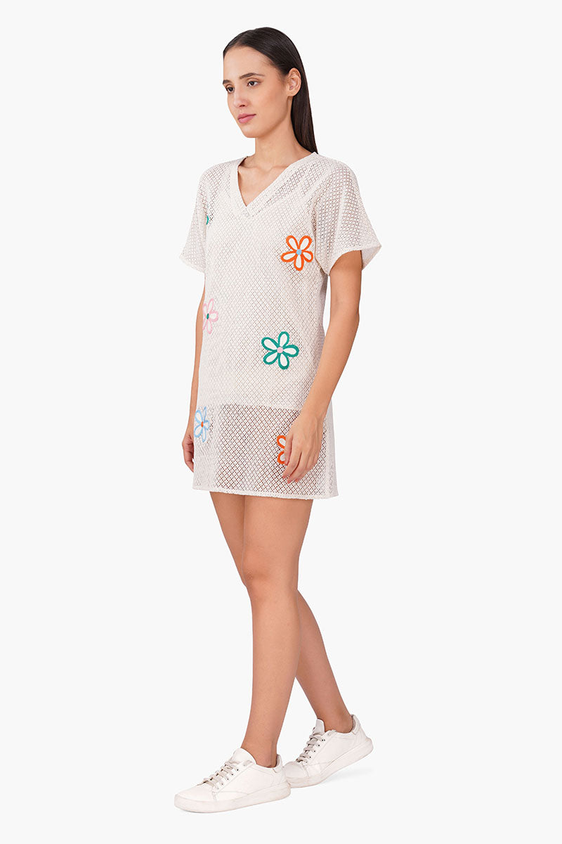 Set of 6 Summer Eira Patch Floral Short Dress (S, M & L)