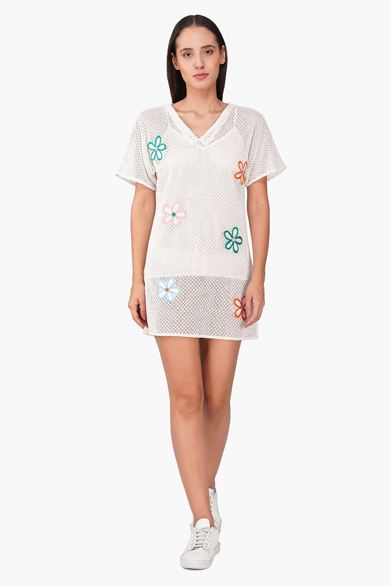 Set of 6 Summer Eira Patch Floral Short Dress (S, M & L)