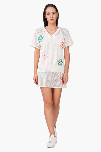 Set of 6 Summer Eira Patch Floral Short Dress (S, M & L)