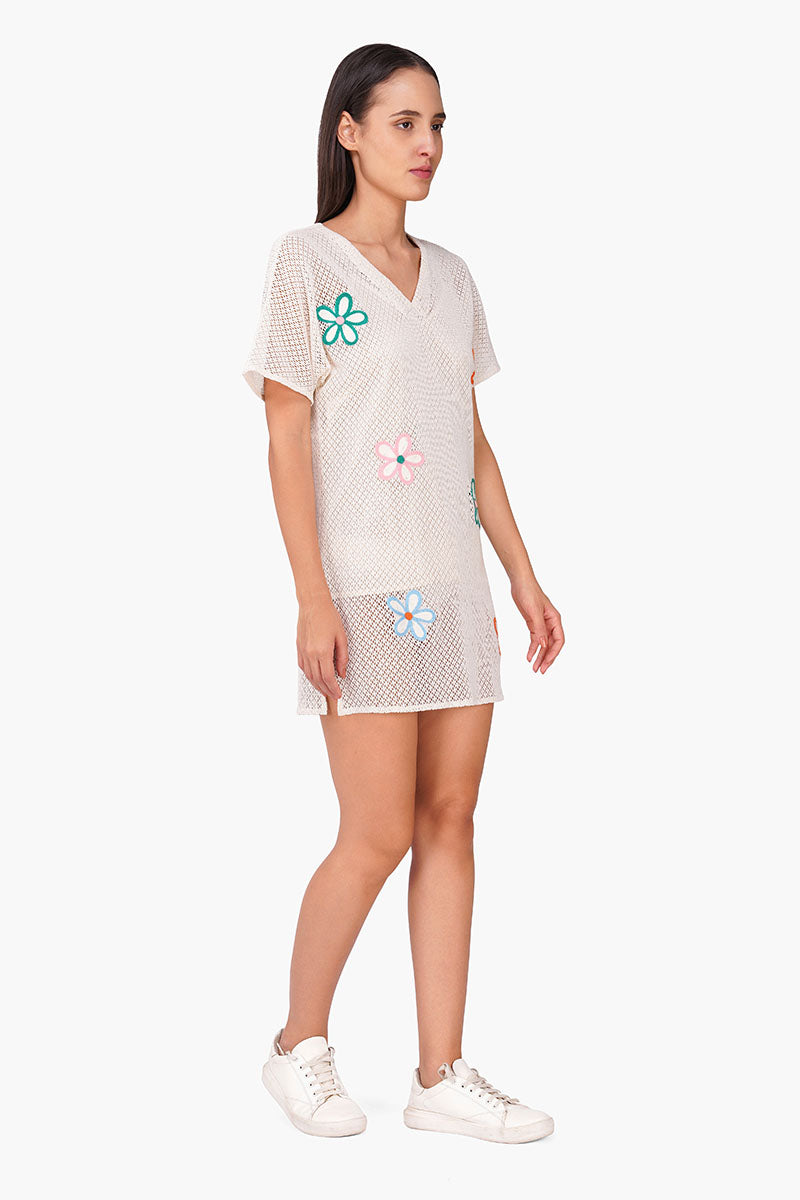 Set of 6 Summer Eira Patch Floral Short Dress (S, M & L)