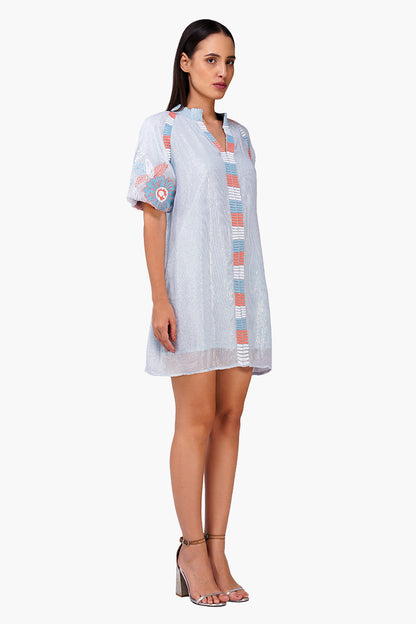 Set of 6 Iced Bloom Floral Emboidered Dress (S, M & L)