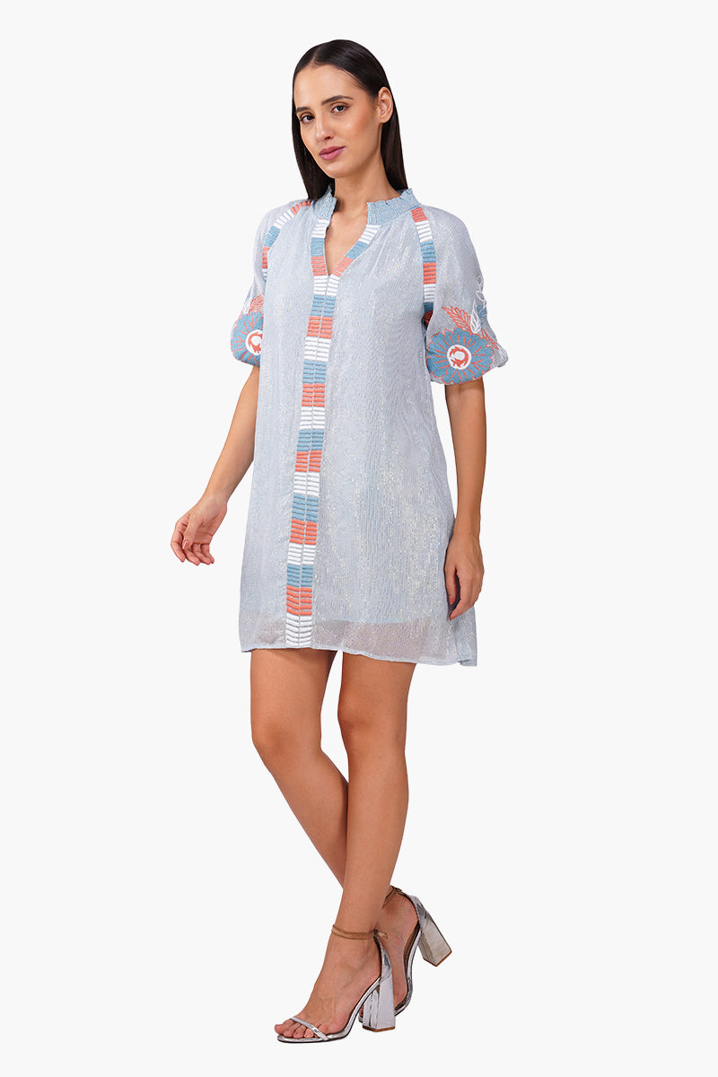 Set of 6 Iced Bloom Floral Emboidered Dress (S, M & L)