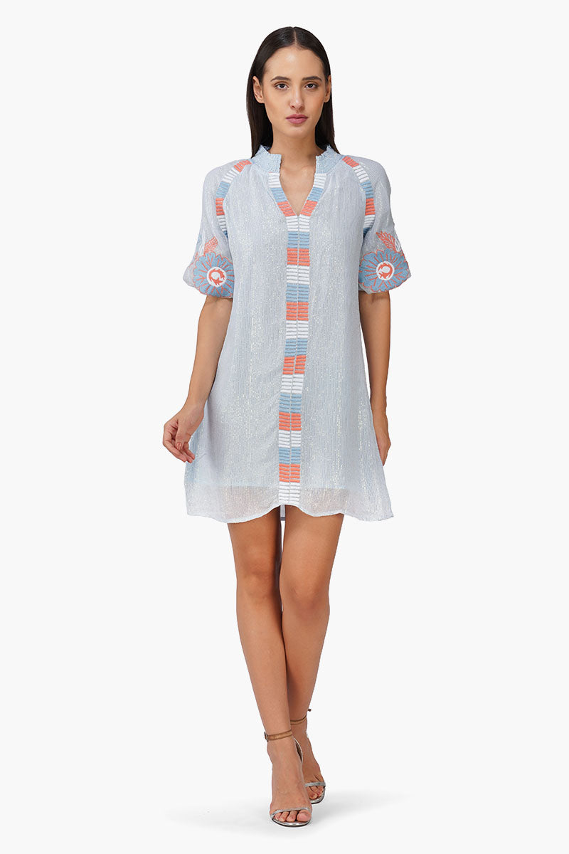 Set of 6 Iced Bloom Floral Emboidered Dress (S, M & L)