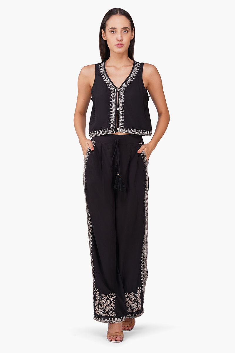 Set of 6 Monochrome Muse Embroidered Top (S, M & L)
