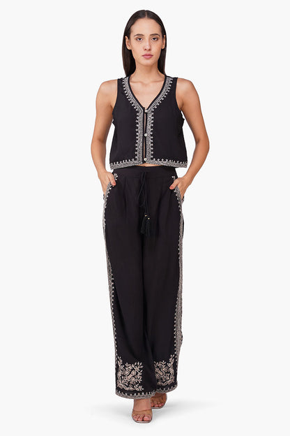 Set of 6 Monochrome Muse Embroidered Top (S, M & L)