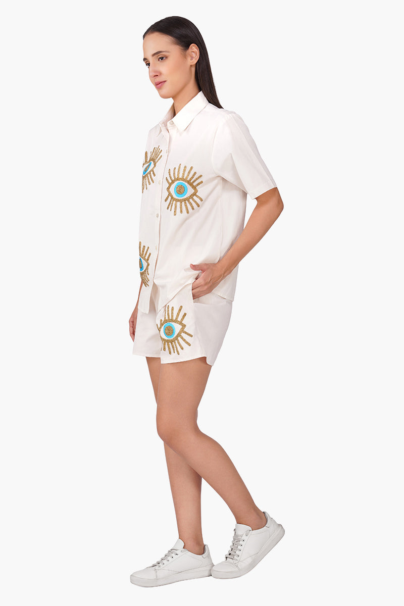 Set of 6 Mystic Eyelure Embellished Shirt (S, M & L)