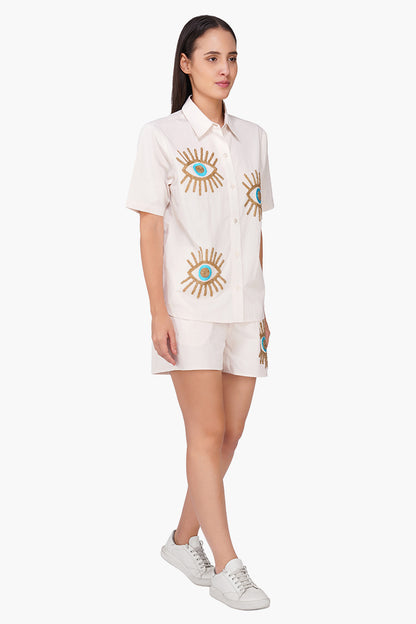 Set of 6 Mystic Eyelure Embellished Shirt (S, M & L)