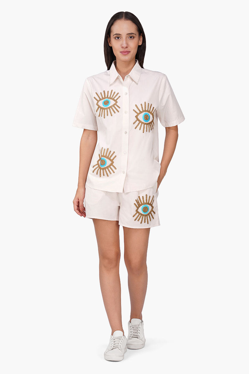 Set of 6 Mystic Eyelure Embellished Shirt (S, M & L)