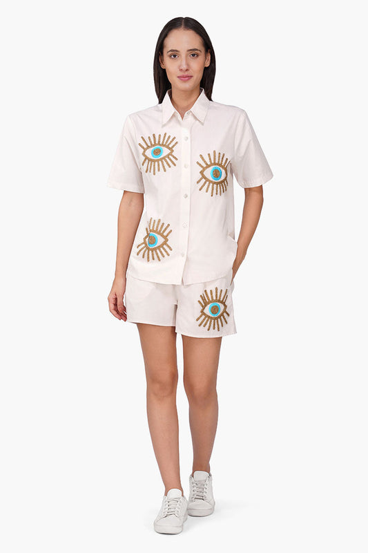 Set of 6 Mystic Eyelure Embellished Shirt (S, M & L)
