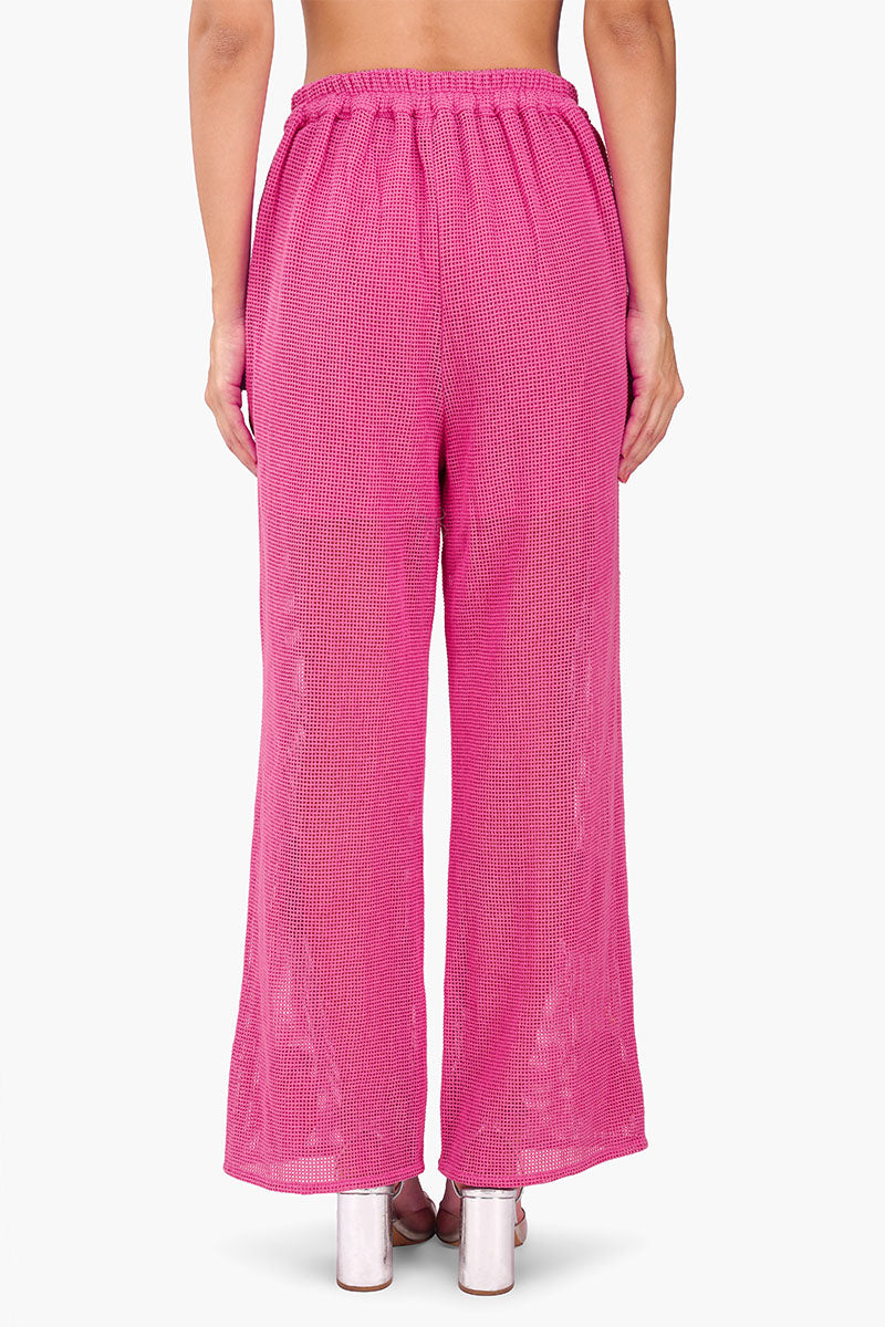 Set of 6 Pink Zest Embroidered Crochet Pants (S, M & L)
