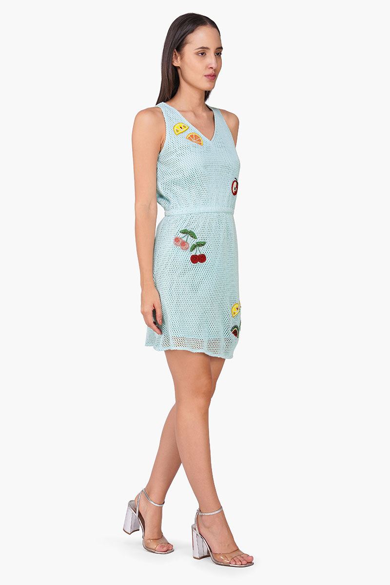 Set of 6 Iced Fruit Embroidered Crochet Dress (S, M & L)
