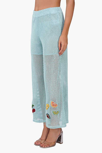 Set of 6 Iced Fruit Embroidered Crochet Pants (S, M & L)