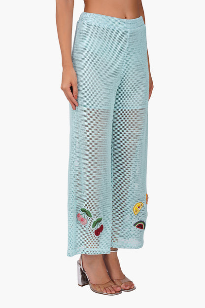 Set of 6 Iced Fruit Embroidered Crochet Pants (S, M & L)