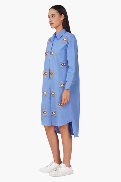 Set of 6 Peri Blink Embellished Shirt Dress (S, M & L)