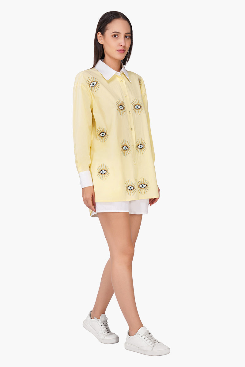 Set of 6 Buttery Blink Embellished Baggy Shirt (S, M & L)