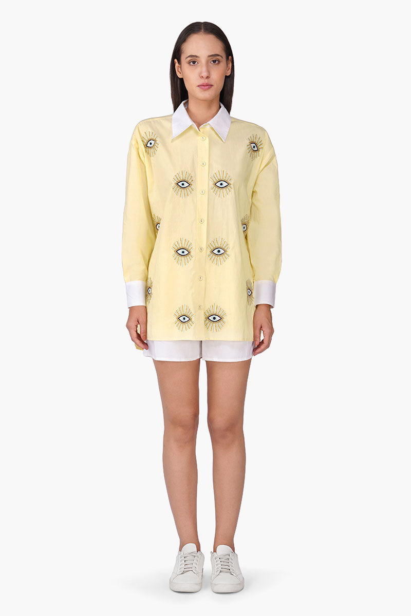 Set of 6 Buttery Blink Embellished Baggy Shirt (S, M & L)