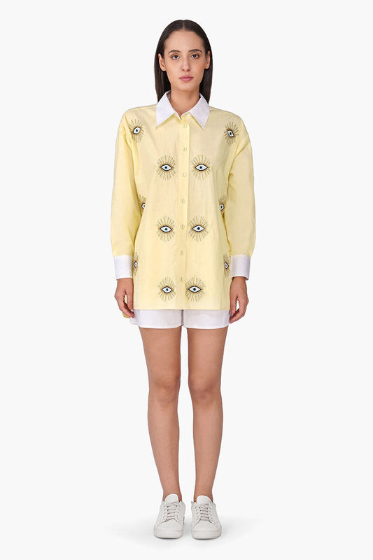 Set of 6 Buttery Blink Embellished Baggy Shirt (S, M & L)