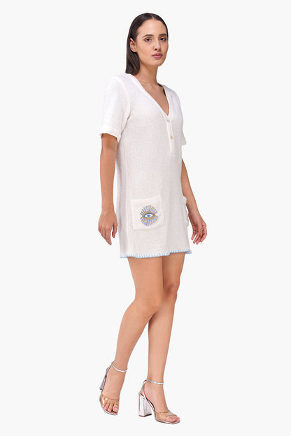 Set of 6 Aura Evil Eye Embroidered Dress (S, M & L)