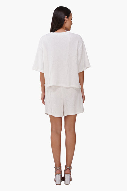 Set of 6 White Oversized Eyeloom T-Shirt (S, M & L)