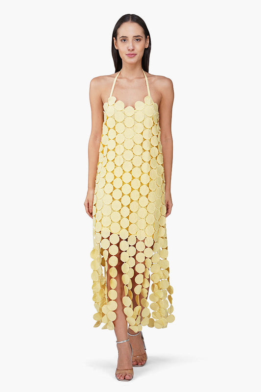 Set of 6 Butter Yellow Opal Circle Radiance Dress (S, M & L)