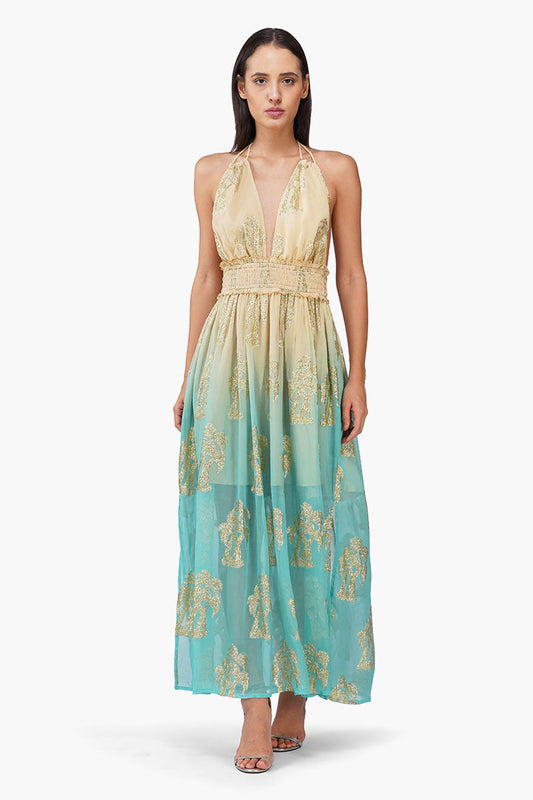 Set of 6 Earthy Grace Ombray Lurex Dress (S, M & L)