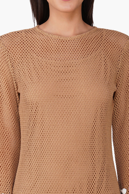 Set of 6 Shell Embellished Couture Crochet Dress (S, M & L)