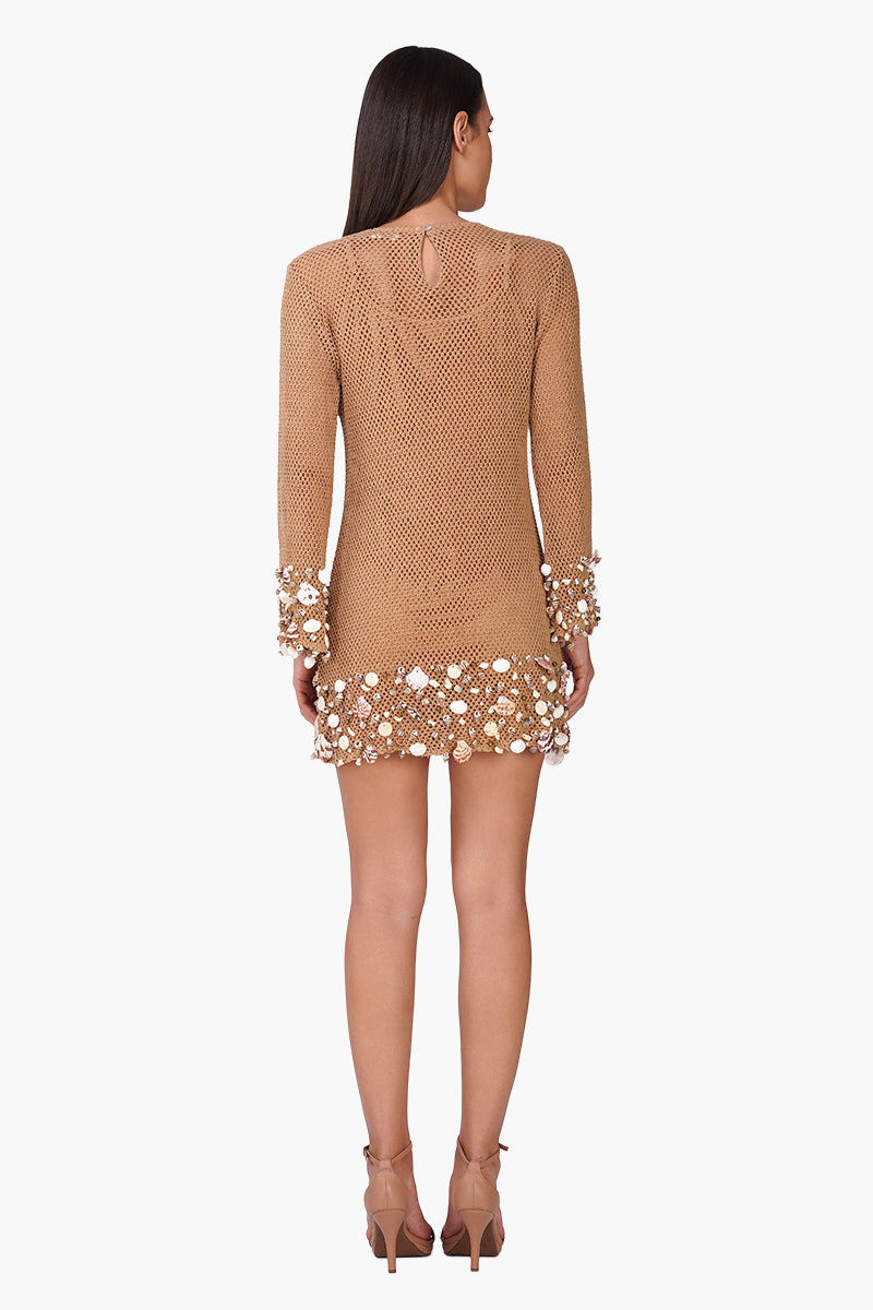 Set of 6 Shell Embellished Couture Crochet Dress (S, M & L)