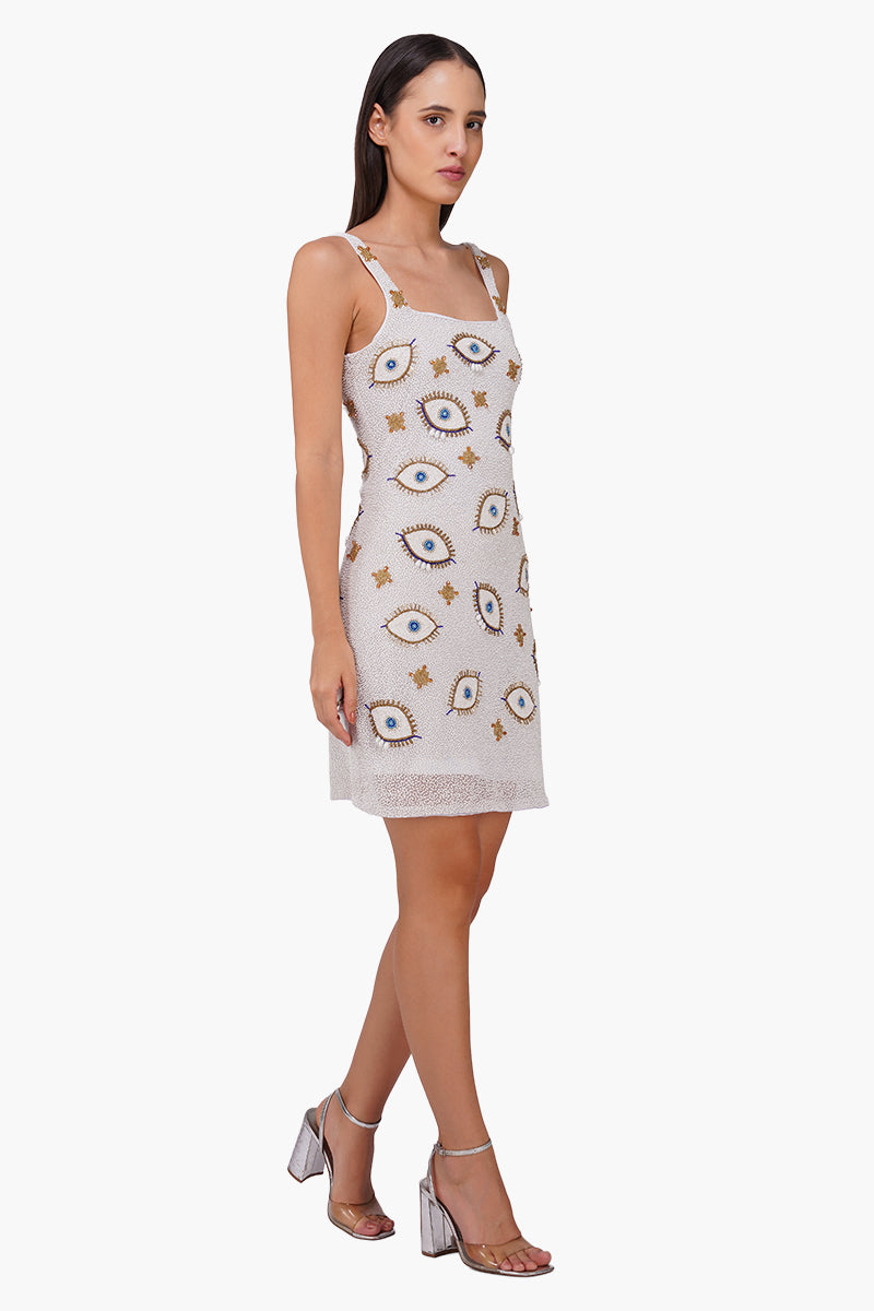 Set of 6 Pearl Eyedrop Embellished Bodycone Dress (S, M & L)