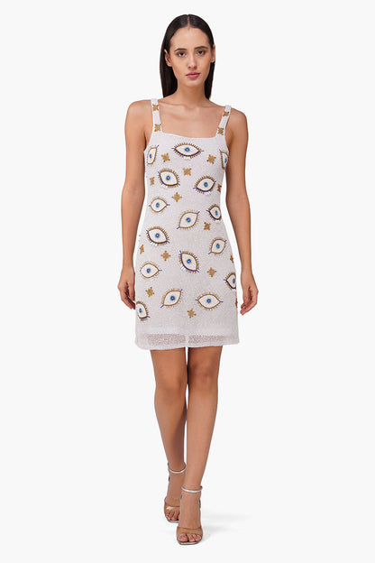 Set of 6 Pearl Eyedrop Embellished Bodycone Dress (S, M & L)