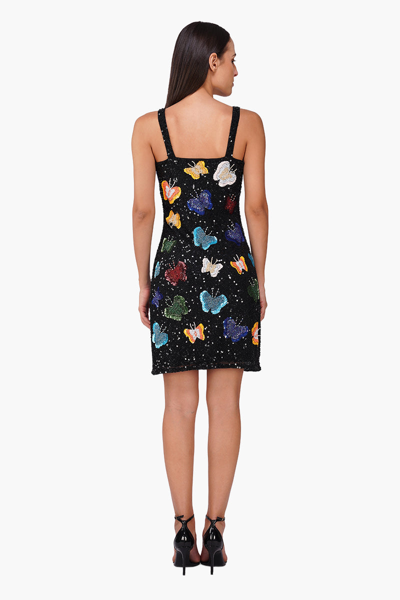 Set of 6 Multiglow Butterfly Embellished Bodycone Dress (S, M & L)